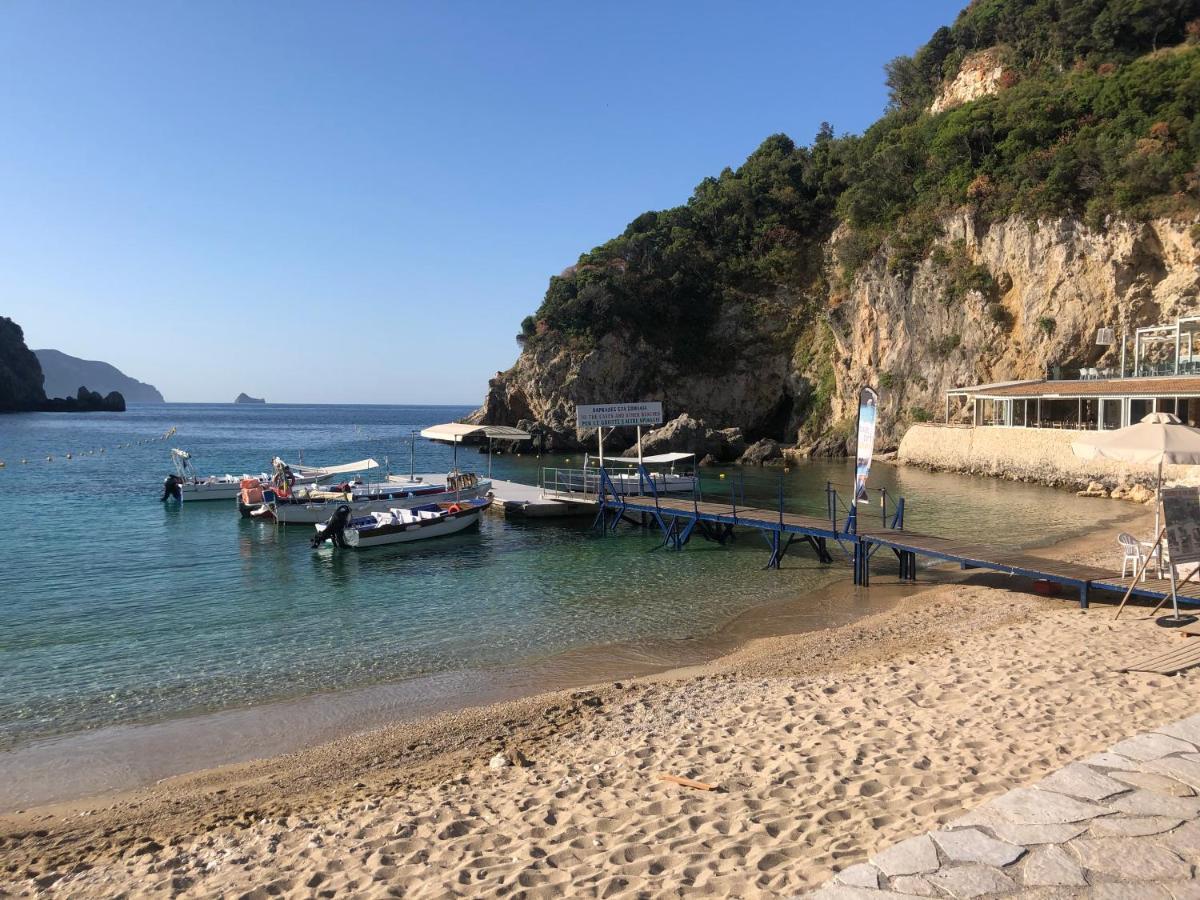 פאלאוקסטריצה Villa Ampelaki "30 Meters To Beach" מראה חיצוני תמונה