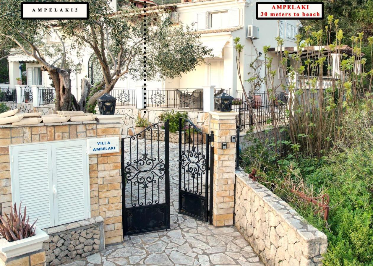 פאלאוקסטריצה Villa Ampelaki "30 Meters To Beach" מראה חיצוני תמונה